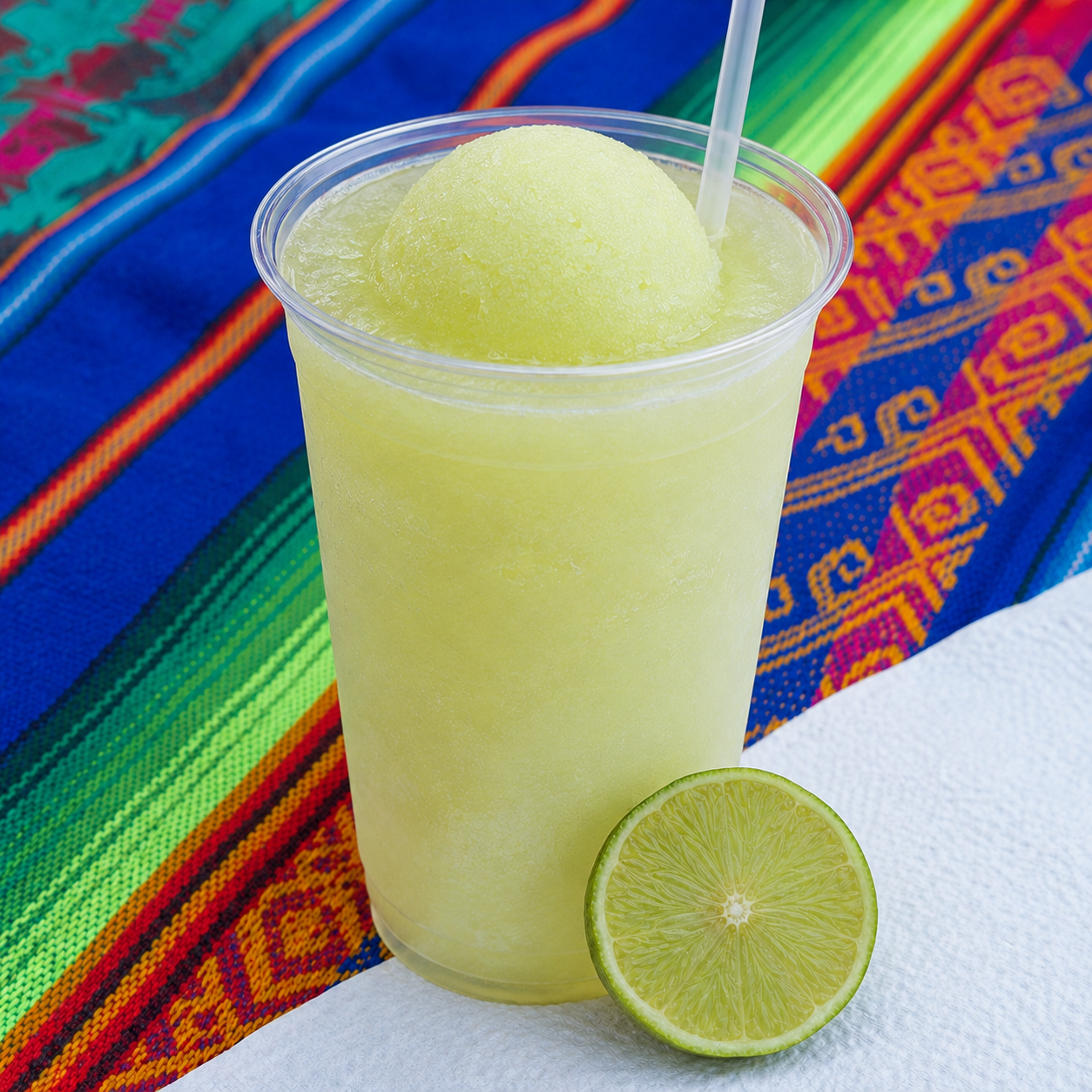 Agua fresca de limón con nieve flotante, preparada por Cecilia's Ice Cream